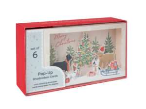 BLUSH TREE-TRIMMING DOGS BOXED CARDS