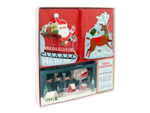 SANTA AND REINDEER BOXED CARDS