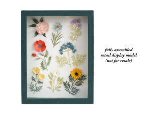 ASSEMBLED FLORAL HERBARIUM FRAME DISPLAY MODEL
